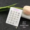 Brincos Simples Clássicos do Dia a Dia Xuping Liga de Cobre Cravejado com Pedra Artificial Única Brincos de Tarraxa com Ponta para Mulheres