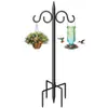 Gancho de Pastor Alimentador de Pássaros para Exterior Lanterna de Plantação de Jardim Suporte para Pendurar Decoração de Quintal Cesta Suspensa de Casamento Suporte de Flores Inserido em Ferro Forjado