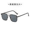 2022 nuevas gafas de sol para hombre de doble varilla cruzada transfronteriza, caja de metal, gafas de sol con protección UV, gafas de sol para exteriores al por mayor