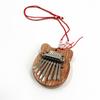 Piano de Pulgar de 8 Tonos Madera Acrílico Cristal Transparente Kalimba Fuente Fábrica Personalización Procesamiento Venta al por Mayor