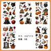 Pegatinas de material transparente original para agenda de Halloween, populares pegatinas impermeables de Halloween de horror transfronterizas