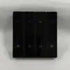 Interruptor de Pared para Hogar de Vidrio Templado Interruptor para Hotel Boutique Plata Estrella Enchufe USB Panel de Interruptores de Comercio Exterior