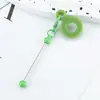 Decoración colgante para pajilla de silicona con cuentas DIY para pajillas de vaso de agua de 8 mm-10 mm fabricantes de decoración de silicona al por mayor