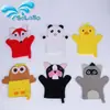 Material Natural Algodón Guantes Infantiles Forma de Animal Toalla de Baño Dibujos Animados Súper Suave Baño de Bebé Algodón