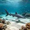 Modelos Realistas de Animales Marinos Transfronterizos: Tiburón Azul, Megalodón, Tiburón Ballena Gris, Tiburón Blanco, Tiburones Martillo Juguetes