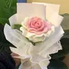 Paquete de Material de Tejido Rosa Tailandés Ramo Tejido Terminado Hecho a Mano Decoración de Flores Ramo para el Día de la Diosa Regalo
