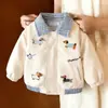 Chaqueta Infantil 2026 Primavera y Otoño Estilo Nuevo Niños Niñas Solapa Versátil Chaqueta Ropa Exterior para Bebé Otoño e Invierno Engrosada