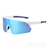 Gafas Deportivas Deportivas de Medio Marco para Ciclismo de Nuevo Producto Transfronterizas Gafas para Correr Gafas de Sol Coloridas Lentes con Recubrimiento al Vacío Lente Integrada