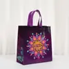 Bolsa Laminada de Diwali Bolsa de Tote con Estampado Festivo Bolsa para Empaque de Fiesta Impermeable Bolsa para Llevar al Por Mayor Tela No Tejida