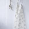Estilo Ins Simple Algodón Cocina Impermeable a la Grasa Limpieza Delantal Moda Artístico Patrón Geométrico Blanco y Negro Delantal para Padres e Hijos