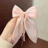 Cross-border nova estrela perolada diamante arco fita grampo de cabelo rabo de cavalo feminino topo clipe acessórios de roupas acessórios DIY