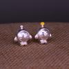 Pieza de plata 999 huevo fiesta lindo huevo plata esterlina cuerda de mano amigas corazón de niña hecho a mano DIY accesorios con cuentas