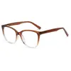 Nuevas Gafas de Moda Versátiles Estilo Coreano con Protección contra Luz Azul, Se Pueden Personalizar con Lentes Graduados, Armazones de Gafas Cat-Eye Lisos de Moda