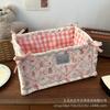 Mini cesta de almacenamiento Ins Bear, hecha a mano, acolchada, bonita, para el hogar, para guardar aperitivos, cesta pequeña para artículos diversos de escritorio