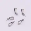 Acessórios de Joias de Aço Inoxidável Novos e Quentes Acessórios de Agulha para Joias com Furo Único Capa de Cabeça para Contas DIY Agulha Pequena para Pendurar