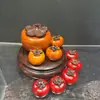 Ornamento Artesanal Esculpido em Jacarandá e Madeira de Caqui Ruyi para Carro, Mesa de Chá, Decoração de Sala de Estar, Acessório de Presente
