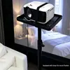 Suporte para Projetor Mesa de Cabeceira de Sofá Tampo de Mesa Suporte Ajustável Bandeja Oculta Inserível Suporte