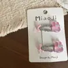 Nuevo Lindo Color Transparente Conejito Pequeño Infantil Pin BB Goma para el Cabello Pasador Pin Lateral Banda de Goma