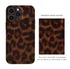 Capa de Celular Estilo Retrô Padrão Tartaruga Âmbar para Apple 17Pm, Capa Duas em Uma Brilhante com Estampa de Leopardo de Luxo Leve