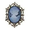 2021 Broche de Cabeza de Belleza Montado en Tarjeta de Exportación Europea y Americana Aleación Diamante de Imitación Corsage Pin para Ropa Accesorios Corona de Mujer