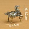 Caballo de Guerra de Latón Pequeños Adornos Inmediatamente Lingote Artesanías de Caballo Antiguo Puesto Fuente Primaria Explosiones Yiwu Pequeños Artículos
