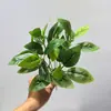Planta Artificial com Folhas em Padrão de Rede, Folhas de Hera Verdes para Decoração Suave, Paisagismo em Miniatura para Pendurar na Parede, Plantio no Solo, Parede de Plantas, Arranjo de Flores e Paisagismo