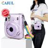 Estuche transparente para cámara Cloff Instax Mini 11, funda protectora de cristal, funda protectora con cuerda.