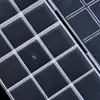 Caixa de armazenamento de embalagem separadora de contas de selo de cera com vários compartimentos, plástico transparente, armazenamento dividido para joias e miçangas