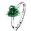 Pendientes de circonita de amor para mujer, anillo creativo con forma de corazón, collar con colgante, conjunto de tres piezas, personalizado, decoración de alta gama