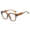 Armazón de Gafas Adelgazante Facial Marco Grande de Uña de Arroz Personalizado para Hombres y Mujeres Núcleo de Inserción Tr90 Gafas con Luz Antiazul Espejo Plano Armazón de Gafas para Miopía