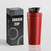 Taza Batidora de Acero Inoxidable de una Sola Capa 304 Botella de Agua para Deportes al Aire Libre Taza de Agua para Fitness Taza Batidora Portátil para Mezclar Proteína en Polvo