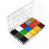 En Stock Transfronterizo 12 Colores Pintura a Base de Aceite para Rostro y Cuerpo Navidad Halloween Paleta de Maquillaje Fabricante Venta al por Mayor Pintura Infantil