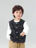 Valle del Viento 2026 Otoño Nuevo Diseño Estilo Coreano Chaleco de Mezclilla para Niños Chaleco sin Mangas Versátil y Elegante para Niños