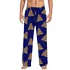 Pantalones de pijama de algodón imitación con estampado 3D, europeos y americanos, transfronterizos, casuales para el hogar, para hombre y mujer, con cordón, bolsillo lateral con solapa, pantalones para el hogar, pantalones