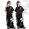 Ropa de Moda Hip-Hop para Niños de Street Dance Marca de Moda Ropa de Rendimiento Genial de Moda Estilo Chino Bordado Traje para Niños y Niñas
