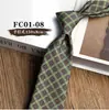 Gravata Impressa Estilo Retro Hong Kong 8cm Amarrada à Mão para Casamento Masculino, Apresentação, Uso Diário, Acessórios para Terno Formal