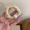 Anel de Cabelo de Pérola Pequeno Simples de Alta Qualidade Francês Corda de Cabelo Elegante Retrô Acessórios de Cabelo para Rabo de Cavalo Baixo Bola Tendão do Couro Cabeludo