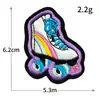 Tendencia de moda serie de zapatillas de lona con polea de monopatín logo bordado por computadora parche de tela bordado de dibujos animados insignia para ropa