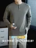 Camiseta Henley de Algodão Waffle Retrô com Botões e Gola Henley de Manga Longa para Homens, Top Casual para o Dia a Dia Primavera 2026