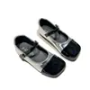 Zapatos Pequeños de Cuero para Niñas 2025 Otoño Nuevos Zapatos para Niños Suela Suave Zapatos de Princesa Niña Bebé Moda Celebridad de Internet Estilo Extranjero Zapatos de una Sola Pieza