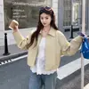 Moda Casual Dulce Juvenil Cómoda Holgada Estilo Coreano Chaqueta Corta de Cuero con un Diseño Elegante Otoño 2026
