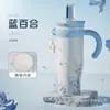 Vaso Jumbo de Hielo de Acero Inoxidable 316 con Pajita, Vaso Aislado para Mujeres de Alto Valor, Gran Capacidad con Asa