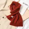 Bufanda de punto trenzado gruesa y suave estilo japonés, linda, para mujer, otoño e invierno, cálida, versátil, para estudiantes, parejas, bufanda de lana