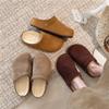 Sapatos Birkenstock Retro de Uso Duplo, Meias Pantufa com Biqueira, Calçado Feminino para Uso Externo, Novos Mules com Sola Grossa e Aumento Interno para Outono 2025