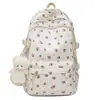 Mochila para meninas do ensino fundamental, ensino médio, grande capacidade, alta aparência, estilo coreano, mochila estilo ins para mulheres, estilo japonês, pequena e fresca, mochila de ombro duplo