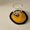 Porta-copos fofos estilo Ins, resistentes ao calor e a altas temperaturas. Porta-copos de acrílico de desenho animado adoráveis disponíveis em estoque com impressão de logotipo