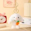 Coelhinho Fofo de Cachecol Pingente Pelúcia Boneca Acessório de Bolsa Chaveiro Boneca de Barraca Brinquedo Adorável e Divertido