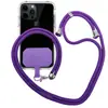 Cordão para celular Crossbody ajustável com parte traseira em poliéster Cordão para celular Cordão para celular com cartão fixo Crossbody Cordão para celular