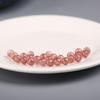 Cristal de Morango Gelo Natural contas soltas DIY pulseira feminina joias cristal rosa cristal rosa gelo transparente vermelho sangue