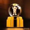 Luz Noturna de Planeta com Bola de Cristal Giratória Enfeites Criativos para Mesa Artesanato Feng Shui Presentes para Professores Novos Produtos Transfronteiriços